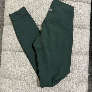lululemon Green Leggings High Waist w/bag